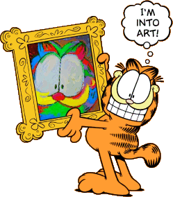 Garfield is into art