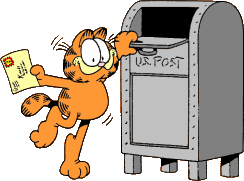 Garfield stuurt een brief