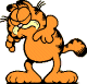 Garfield is frightened
