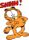 Garfield askes for silence