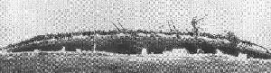 The armoured cruiser Blucher sinking