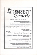 Agorist Quarterly Magazine