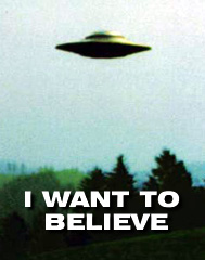 "I want to believe" Poster
