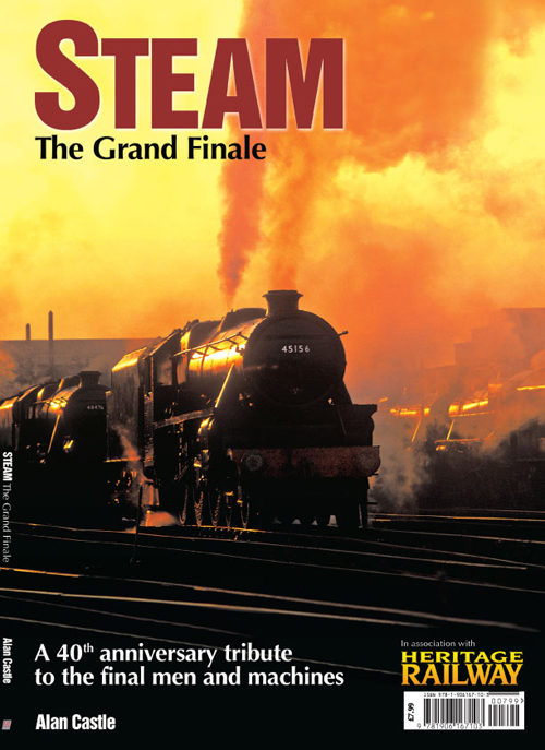 “Steam-The Grand Finale” is a landmark publication chronicling the last 8 months of steam on the British Railways main line and which all came to a close in August 1968 in an area in Lancashire centred on the final three steam motive power depots of Lostock Hall, Rose Grove and Carnforth.