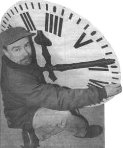 CHANGING TIMES: Friends of Carnforth Station woodworker Terry Boxford restoring the case and drum of Carnforth's Brief Encounter clock. The clock should be up and running again in November this year.