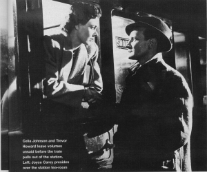 Celia Johnson and Trevor Howard leave volumes unsaid before the train pulls out of the station.