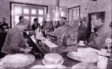 RETRO STYLE: Business is brisk in the "new" look tea room at Carnforth Station.
