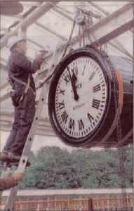 Carnforth Station clock.