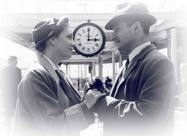Carnforth Station took a step back in time with a re-enactment of Laura and Alec, the two lovers destined never to consummate their relationship in Brief Encounter, meeting on the platform.