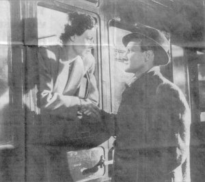 Classic scene: One of the landmarks of British cinema as Celia Johnson and Trevor Howard star in Brief Encounter filmed at Carnforth station.