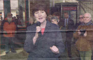 Geraldine Smith MP opens the Carnforth station.