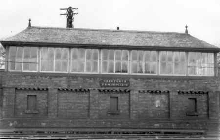 Carnforth Furnes and Midland signalbox, Photograph copyright  the Cumbrian Railway Association.