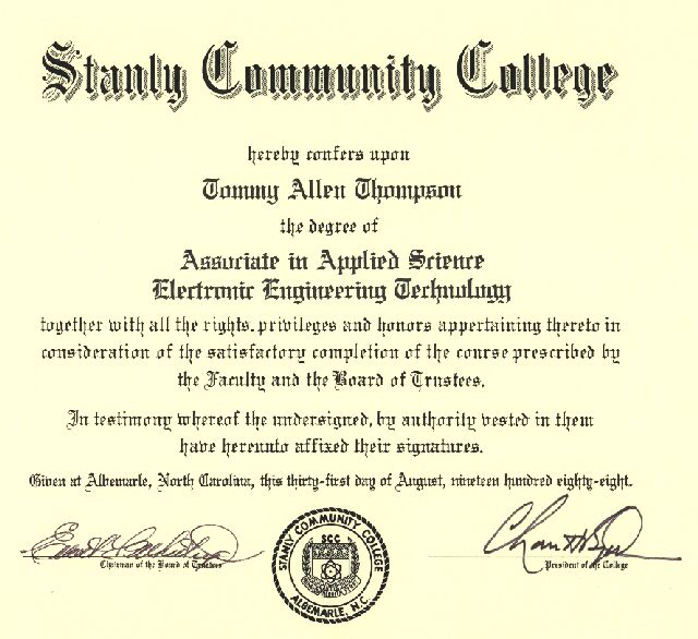 My College Degree