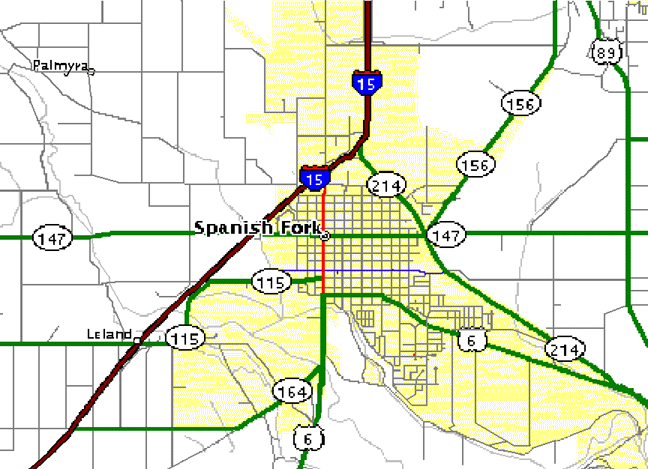 Spanish Fork Map