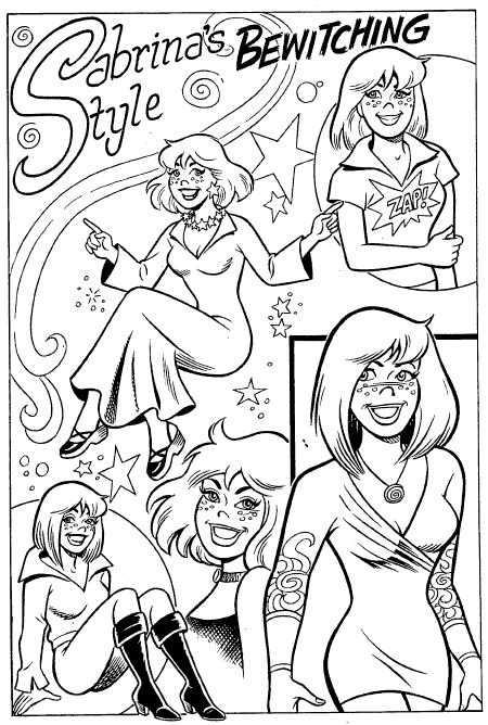 sabrina coloring pages for kids - photo #17