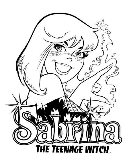sabrina coloring pages for kids - photo #13