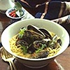Red Curry 
Mussels over Noodles