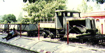 original engine at the bridge over the River Kwai 