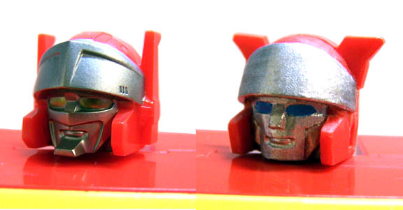 Blaster: Original Head (Left) and Quick Fix (Right)