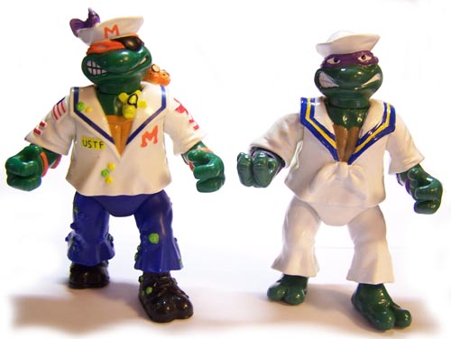 Midshipman Mike (Left) and Sailor Donatello (Right)
