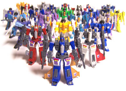 A Handful of the Decepticon Jets