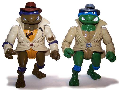 Don, the Undercover Turtle (Left) and Undercover Leonardo (Right)