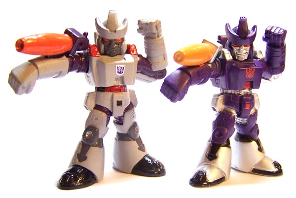 Robot Heroes Galvatron Repaint (Left) and Original Toy (Right)