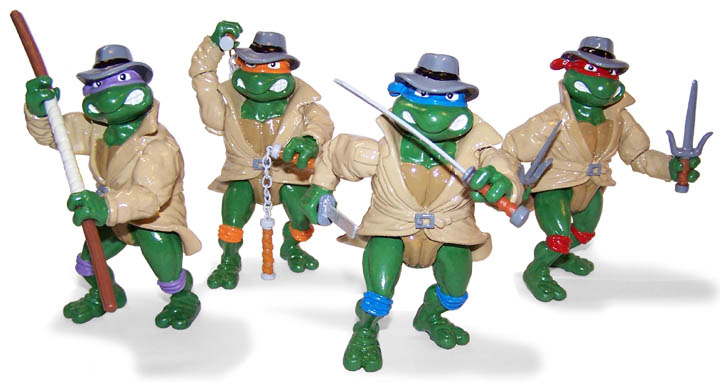 Undercover Donatello, Michaelangelo, Leonardo, Raphael