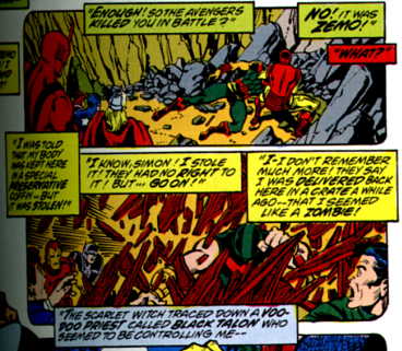 [Wonder Man ponders his first death of many.]