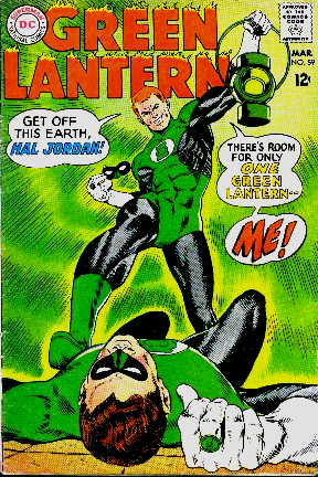 [Guy Gardner, hamming it up from his first appearance in GL #59.]