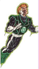 [Guy as the earth's main Green Lantern.]