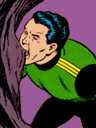 [Matter-Eater Lad, strange visitor from the planet Bismoll, which has no Mr. Gattis.]