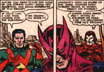 [Wonder Man volunteers to be the boss.]