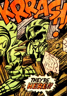 [A characteristically loud Kirby panel from Fantastic Four #86.]