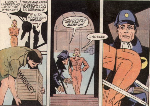 [Blackhawk gets a well-deserved putdown from his client.]