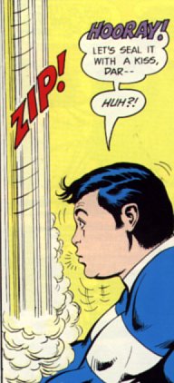 [Bouncing Boy, in the story where he (unfairly) received his walking papers from comics.]