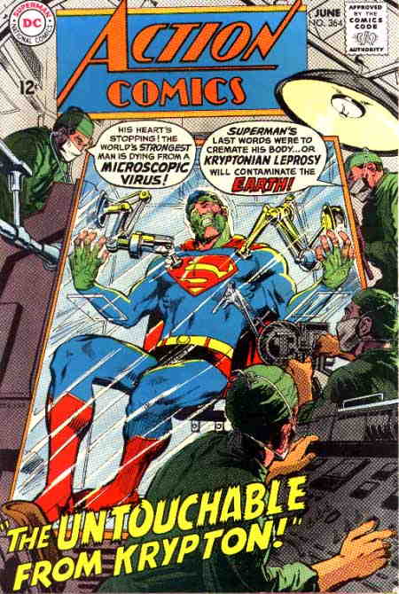 [Action Comics 364, The Untouchable from Krypton!]