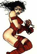 [Frank Miller's Elektra, not ashamed at all.]