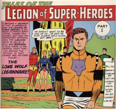 [The Legion of Super-Heroes once served as a showcase for ugly outfits.]