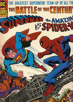 [The precedent-setting Superman versus Spider-Man.]