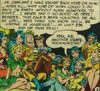 [No one could depict a happy male with an army of gorgeous women dangling off him like the late Wally Wood could.]