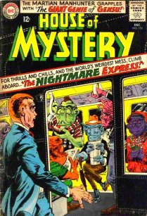 [Shortly after this issue, House of Mystery would attempt an EC-like horror format.]