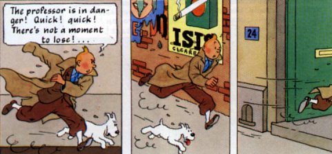 [A characteristic Tintin sample.]