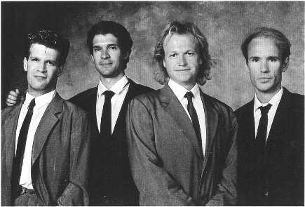 Gary Husband with Mike Lindup, Mark King 
and the late Alan Murphy (RIP) - Level 42