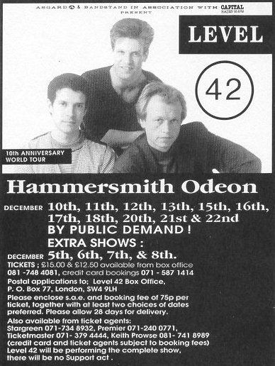 The Famous 
Hammersmith gigs of 1990