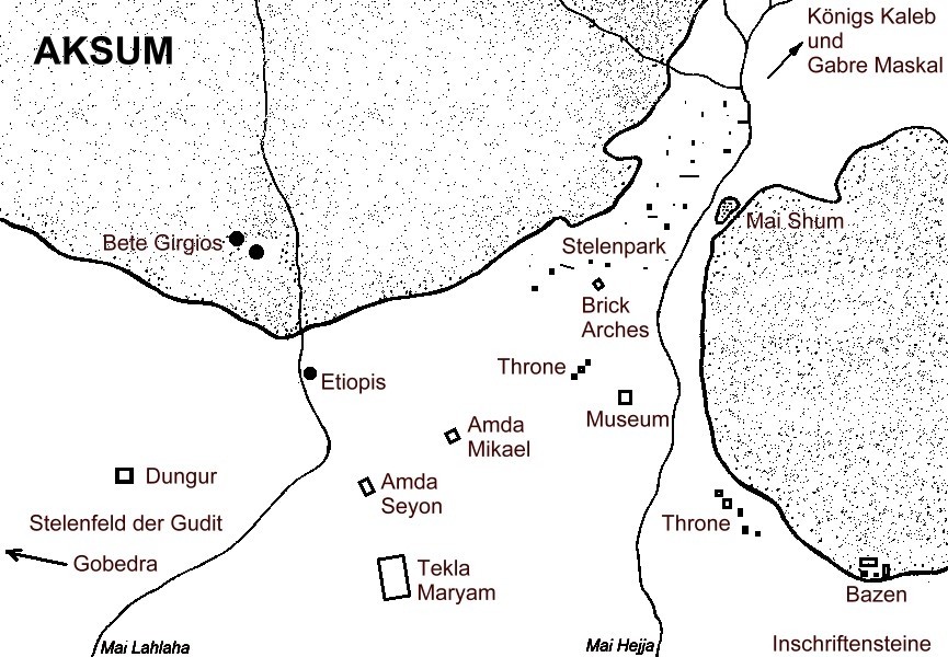 Lageplan von Aksum