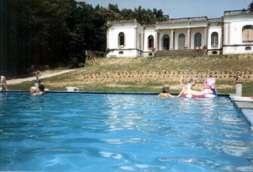 frontview with pool