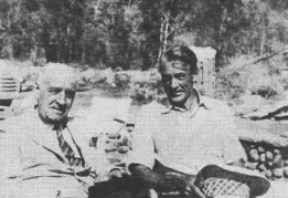 Ortega con el actor Gary Cooper