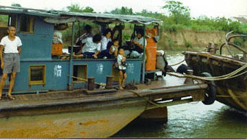 Barges on the canal often carried families.