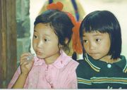 Two young girls in Pai Lou.